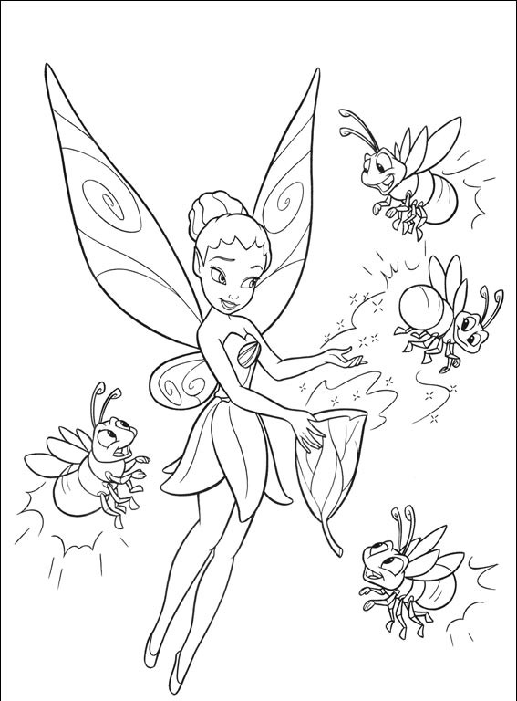 coloriage iridessa et les lucioles